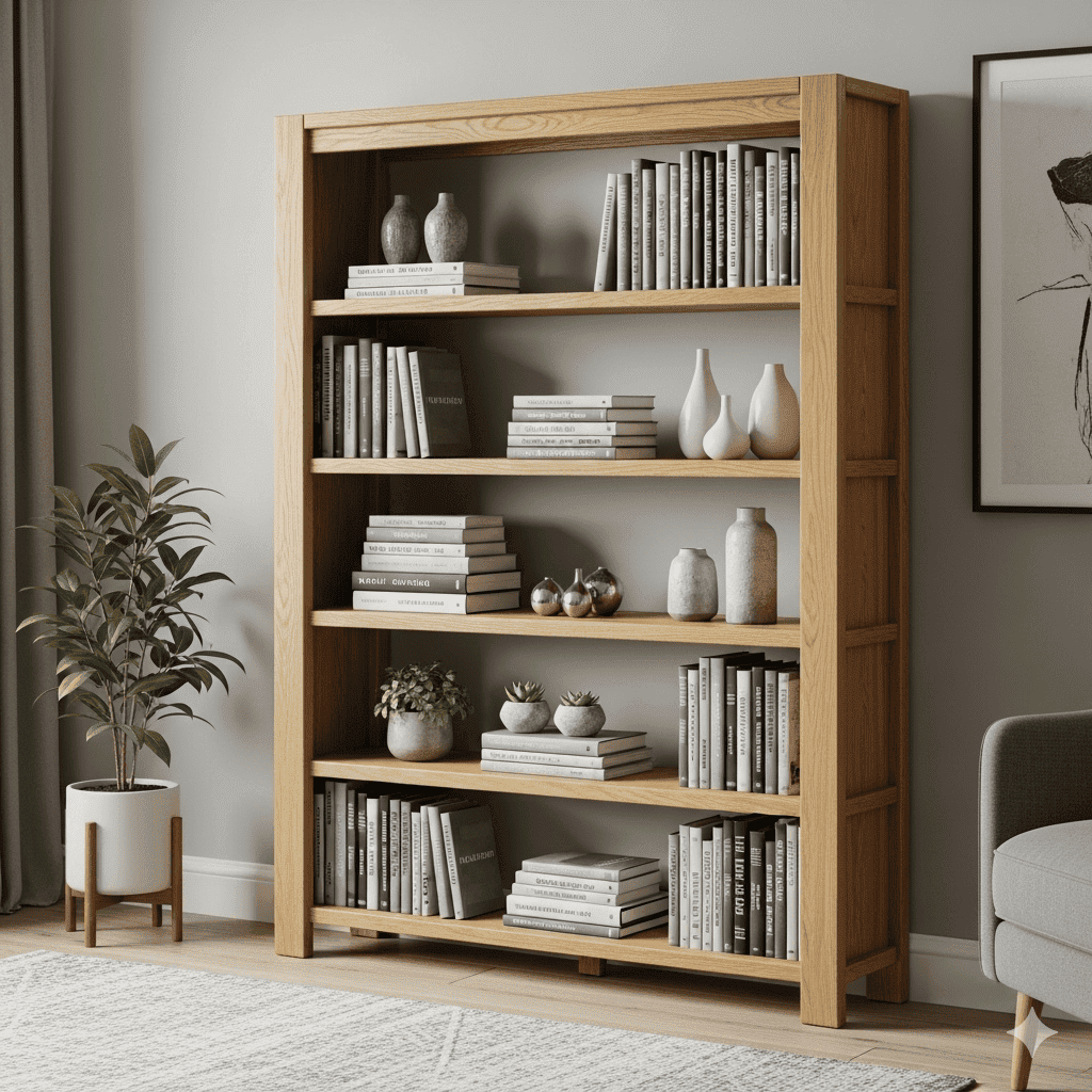 A newly assembled piece of furniture.